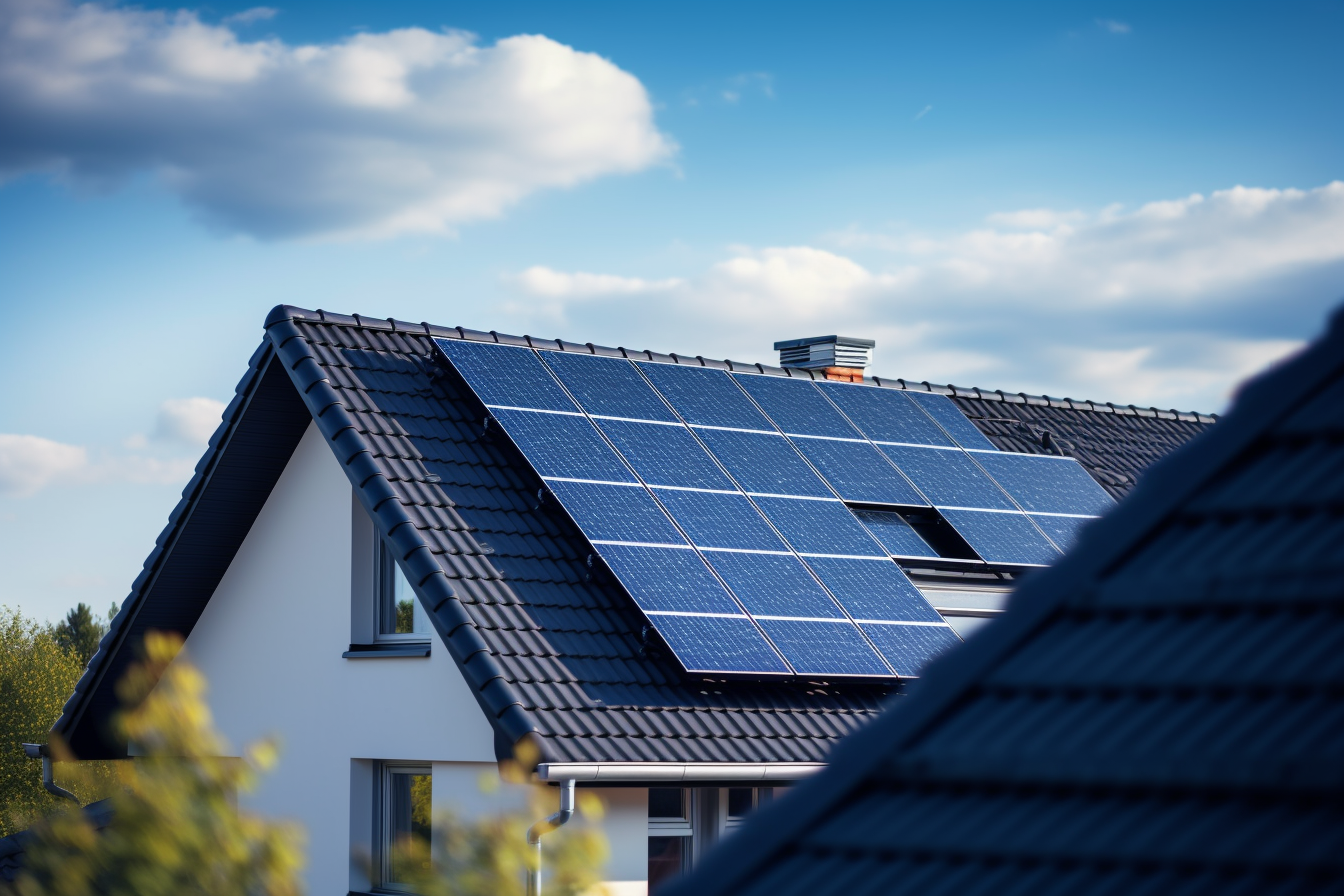 Solaranlage auf Einfamilienhaus in Polheim